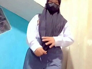 What happens when a student explores big dildo toys with her boyfriend in wild sessions