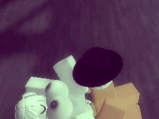 Unexpected Encounter - Stranger Met in Roblox Leads to Wild Riding and Missionary Action Until Cumshot