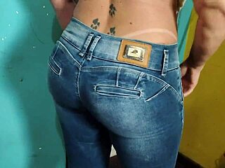 stepson gets excited massaging brazilian milf's huge ass until dad arrives