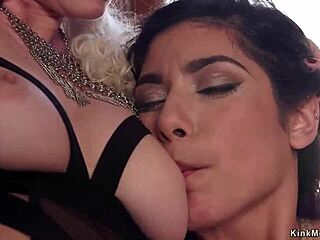 Hey, watch blonde governess and sub get fucked hard in bondage! 😈🔥