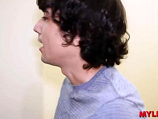 Guy catches milf in bathroom shower