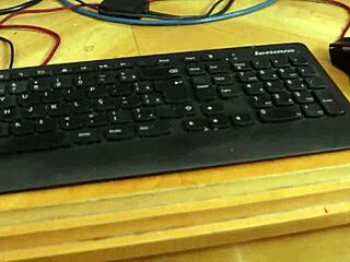 me and my redhead friend givin' a double blowjob to this big cock in pov, like, deepthroatin' hard with our tits out...