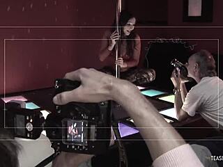 Romana lounged on the sofa in stockings. She rode two cocks in cowgirl during the hardcore MMF threesome, loving the facial cumshot.