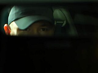 No Money for Taxi So Student Brunette Pays with Blowjob and Pussy in Public Car