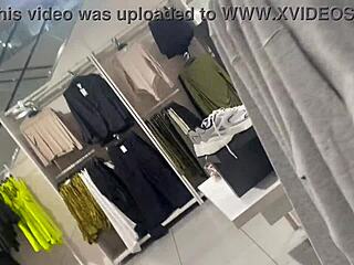 I love spotting that round latina booty in see thru leggings voyeur style