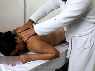 sexy homemade cougar gets unexpected happy ending massage with natural tits and shaved pussy in passionate colombian milf encounter