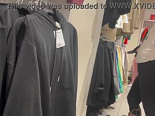 I love spotting that round latina booty in see thru leggings voyeur style