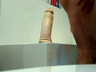 Huge Dildo Stretches Tight Holes In Wild Toy Play Session