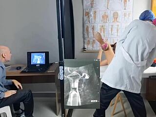 I took my wife to the clandestine gynecologist for ultrasound but it turned into humiliating cuckold fucking