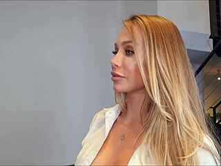 Blonde babe finally gets that hard cock she's craving