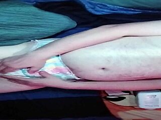 Adult diaper enthusiast explores playful padding up in this engaging promo video