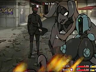 Cute robot and her friend in part 9 adventure.