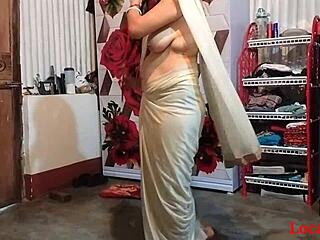 In this homemade scene, the ebony wife bends over doggystyle while her husband pounds her tight pussy roughly.