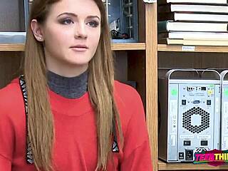 Hey, how does it feel when that monster cock stretches your petite teen cunt wide open in the office?