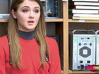 Hey, how does it feel when that monster cock stretches your petite teen cunt wide open in the office?