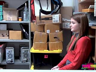 Hey, how does it feel when that monster cock stretches your petite teen cunt wide open in the office?