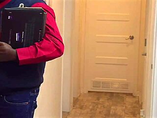 Curvy white milf secretary in mini skirt gets upskirt fingering and creampie from black boss after interview