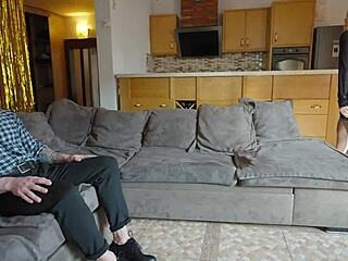 Oh man, I'm watchin' my wife gettin' that big cock ridin' it cowgirl style, takin' a breedin' creampie while I'm just sittin' here humiliated as her cuckold hubby.