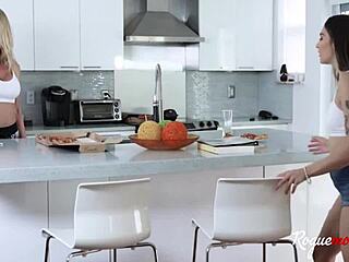 hey, how does this young woman get the best of her boyfriend in this taboo scenario with a mature woman?