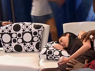 The blonde milf enticed her student into bed, riding his big cock in cowgirl style.