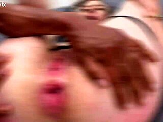 Double penetration anal piss with Danna Rose cum in mouth