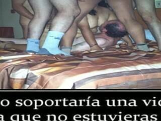 I watch as they fill my wife's pussy with cum in slow motion gangbang action