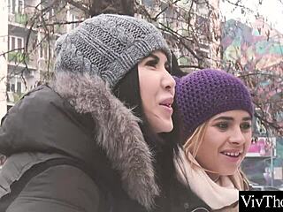 two cute lesbians ignite their passion through intense pussy eating in a steamy encounter