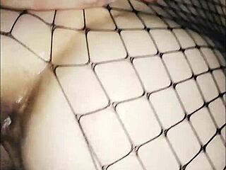 Amateur wife spreads her tight ass for husband's massive cock in close-up homemade anal pov session