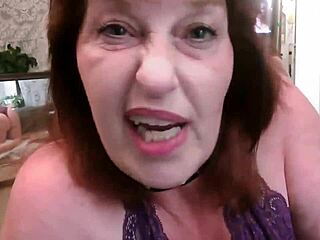 Femdom redhead humiliates tiny dick with sph