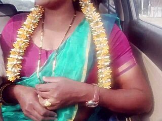 Indian Housewife Enjoys Car Sex with Dirty Talk on Long Drive for Fucking