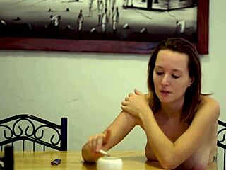 i feel so turned on during this cheeky smoking session with the brunette neighbor babe