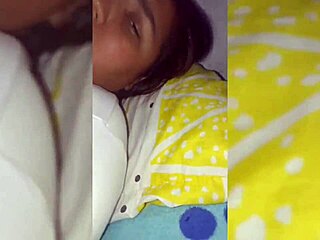 colombian brunette amateur wife gets tired of her life and gives blowjob to neighbor