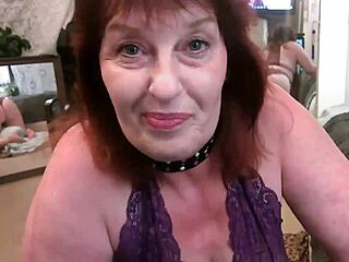 Femdom redhead humiliates tiny dick with sph