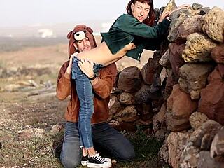 I took this girl out to the middle of Lanzarote island and fucked her doggystyle outdoors