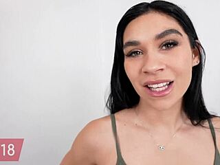 Fit18 Delilah Dagger casting and creampie tiny tall former gymnast with natural tits