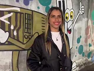 Feeling so excited and humiliated as my brazilian wife fucks another guy on the beach sand in this exhibitionist cuckold moment.