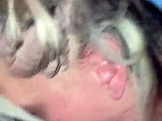 Mature Blonde Slut Deepthroats Massive Black Cock Like A Whore!