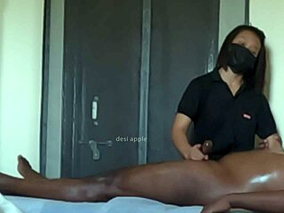 hey client, how about i jerk your fat cock until you cum hard in this spa session?