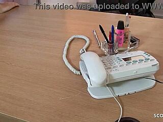 Female Milf Boss Karlie Simon Seduces Worker to Office Fuck in Lingerie