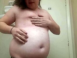 Intriguing Transsexual Tease with Panties and Clothes Ripped in Sensual Striptease Performance