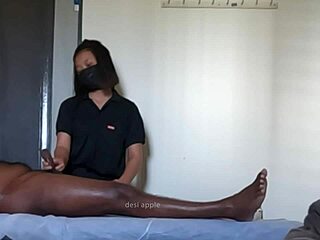 hey client, how about i jerk your fat cock until you cum hard in this spa session?