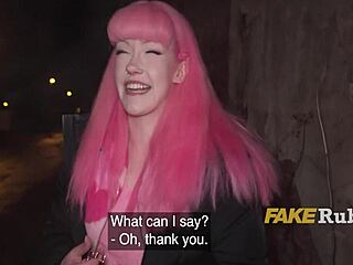 pink-haired euro slut, want to get pounded publicly for cash?