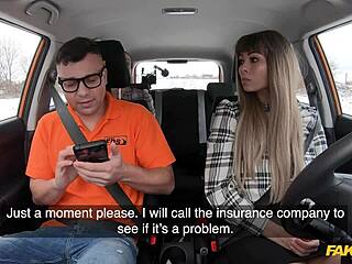Fake Driving School Threesome With Czech Babes