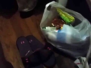 Raw fat stepmom flashes milf ass at monster big black cock