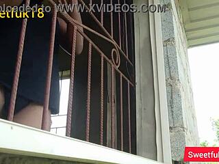 Horny neighbor pulls me from garden work to pound her wet pussy doggystyle outdoors