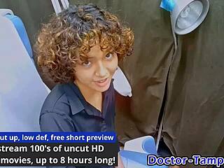 Dr Tampa Conducts Brooklyn Rossis First Gyno Exam with Gloves and Spreading in Behind-the-Scenes Footage