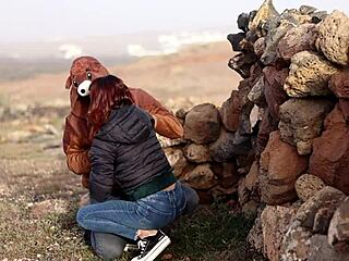 I took this girl out to the middle of Lanzarote island and fucked her doggystyle outdoors