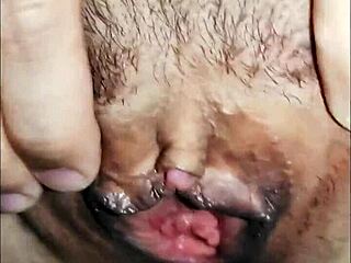 Amateur wife spreads her tight ass for husband's massive cock in close-up homemade anal pov session