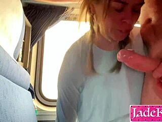 hey stranger, why not fuck this submissive cabin girl hard on the amtrak train with deepthroat action?