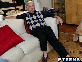 Hey, Why Not Join This Wild Threesome With Two Horny Teens 18+ And A Nasty Old Guy?